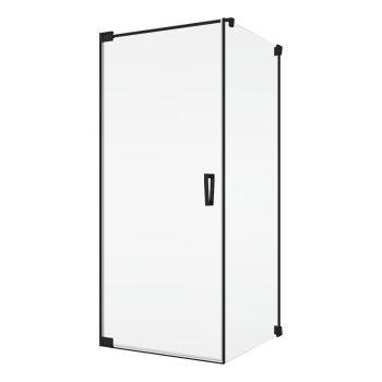 Душевая стенка Sanswiss Cadura, 90×200 см, стекло 6 мм, профиль чёрный матовый